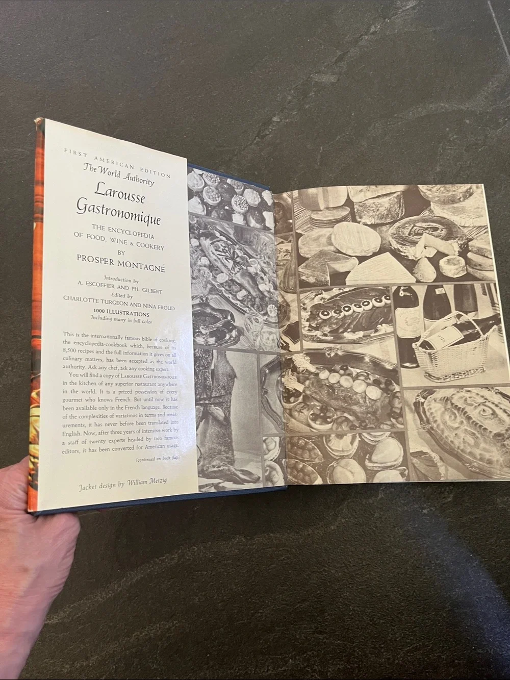 Larousse Gastronomique Encyclopedia of Food Wine & Cookery Prosper Montagne 1961